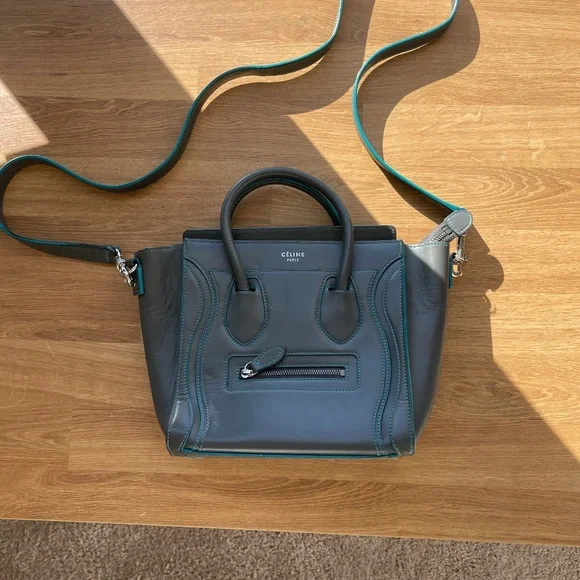 Celine Nano Luggage Tote Leather Handbag Made in Italy - Picture 1 of 15